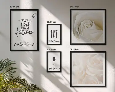 Gallery wall Stijlvolle keukendecoratie met planten