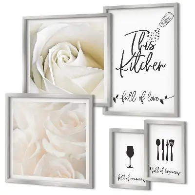 Gallery wall Stijlvolle keukendecoratie met planten