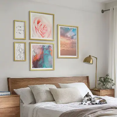 Wanddecoratie compositie Romantische zeegezichten