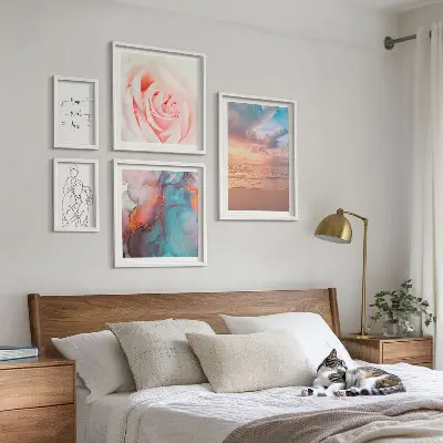 Wanddecoratie compositie Romantische zeegezichten