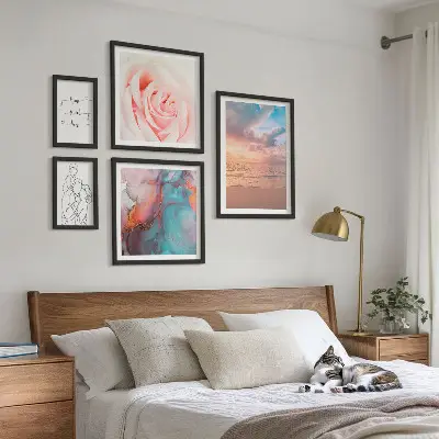 Wanddecoratie compositie Romantische zeegezichten
