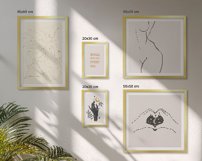 Gallery wall Minimalistische ruimtemotieven