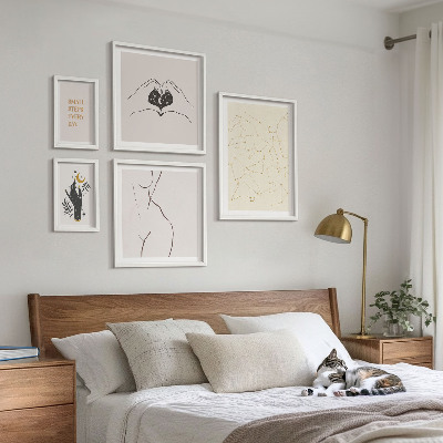 Gallery wall Minimalistische ruimtemotieven