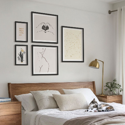 Gallery wall Minimalistische ruimtemotieven