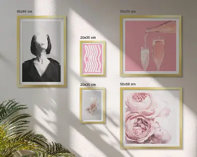 Wanddecoratie compositie vrouw genietend van wijn en rook
