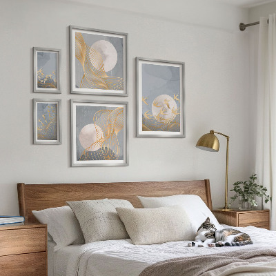 Wanddecoratie compositie Harmonie van natuur en verfijning