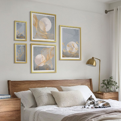 Wanddecoratie compositie Harmonie van natuur en verfijning