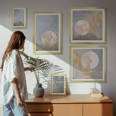 Wanddecoratie compositie Harmonie van natuur en verfijning