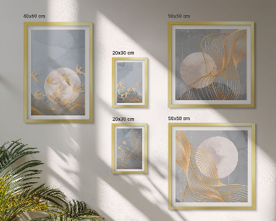 Wanddecoratie compositie Harmonie van natuur en verfijning