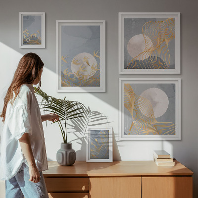 Wanddecoratie compositie Harmonie van natuur en verfijning