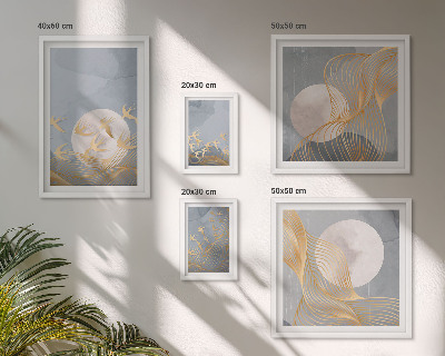 Wanddecoratie compositie Harmonie van natuur en verfijning
