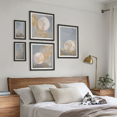 Wanddecoratie compositie Harmonie van natuur en verfijning