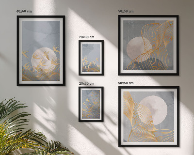 Wanddecoratie compositie Harmonie van natuur en verfijning