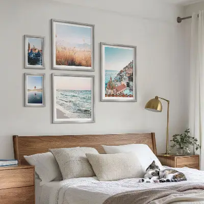 Schilderijenset modern charmant uitzicht op zee