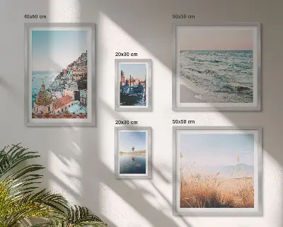 Schilderijenset modern charmant uitzicht op zee