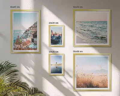 Schilderijenset modern charmant uitzicht op zee