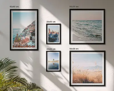 Schilderijenset modern charmant uitzicht op zee