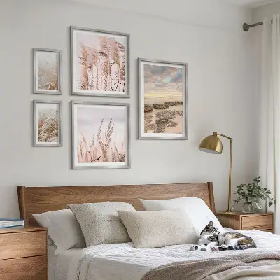 Gallery wall kustlandschappen met zon