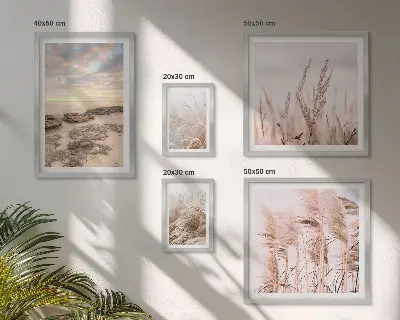 Gallery wall kustlandschappen met zon