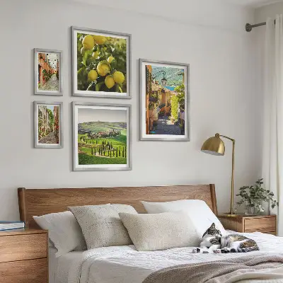 Gallery wall Charmante straatjes van Italiaanse landschappen