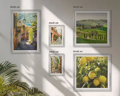 Gallery wall Charmante straatjes van Italiaanse landschappen