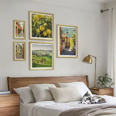 Gallery wall Charmante straatjes van Italiaanse landschappen
