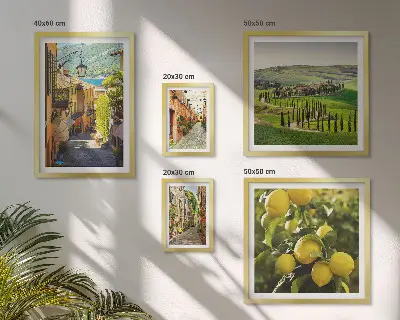 Gallery wall Charmante straatjes van Italiaanse landschappen