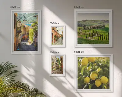 Gallery wall Charmante straatjes van Italiaanse landschappen