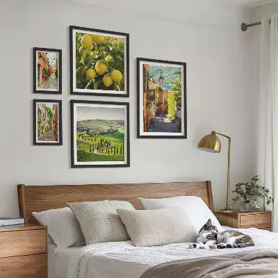 Gallery wall Charmante straatjes van Italiaanse landschappen