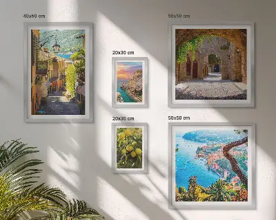 Wanddecoratie compositie Charmant uitzicht op zee