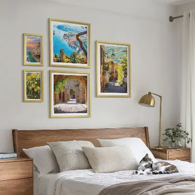 Wanddecoratie compositie Charmant uitzicht op zee