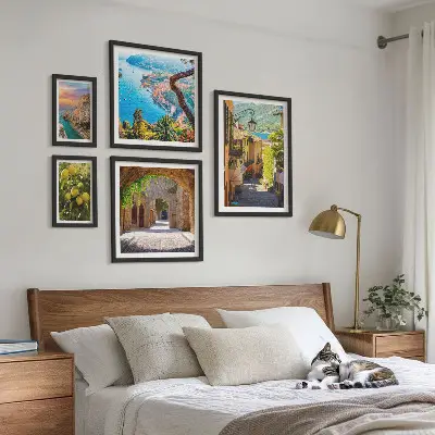 Wanddecoratie compositie Charmant uitzicht op zee