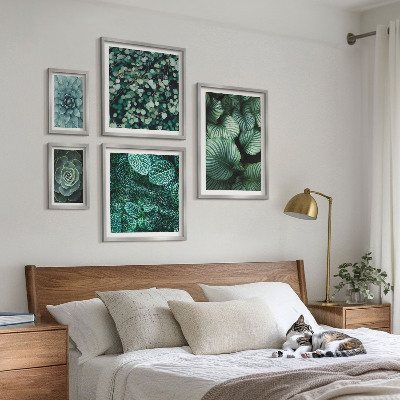Gallery wall Plantenbladeren, vetplanten, natuur