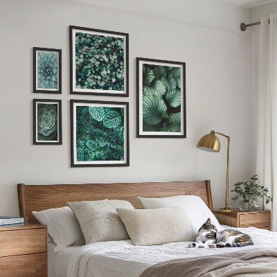 Gallery wall Plantenbladeren, vetplanten, natuur