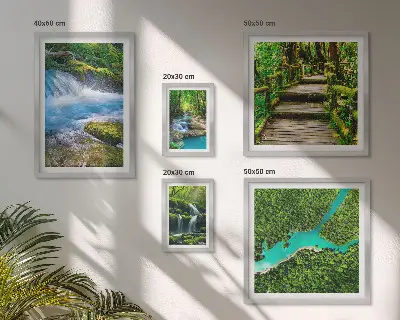 Gallery wall Groene oases van rust in het bos