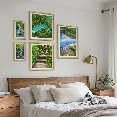 Gallery wall Groene oases van rust in het bos