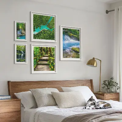 Gallery wall Groene oases van rust in het bos