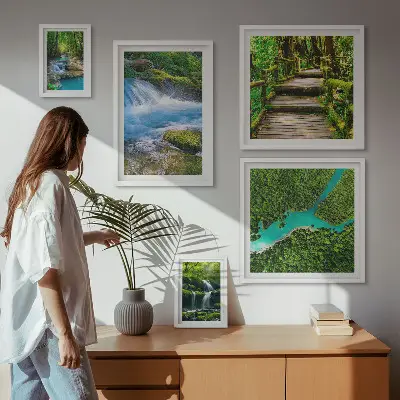 Gallery wall Groene oases van rust in het bos