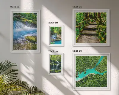 Gallery wall Groene oases van rust in het bos