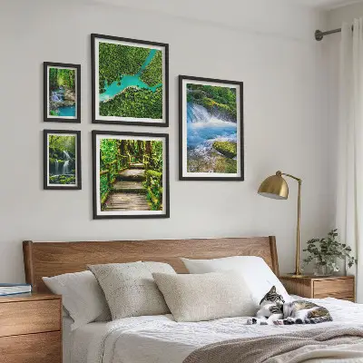 Gallery wall Groene oases van rust in het bos