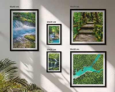 Gallery wall Groene oases van rust in het bos
