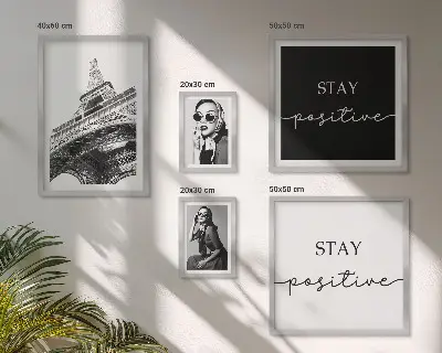 Moderne schilderijen set Stijlvolle grafische mode Parijs