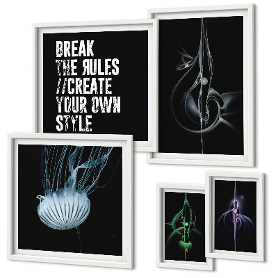 Wanddecoratie compositie Abstracte creatieve motieven