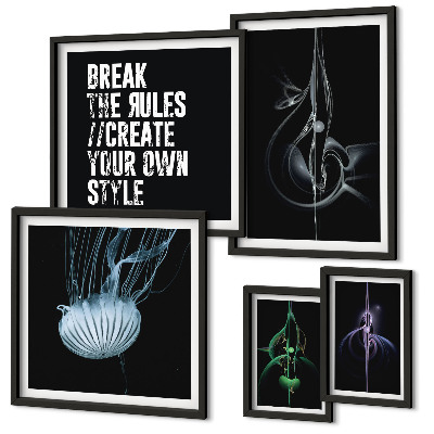 Wanddecoratie compositie Abstracte creatieve motieven
