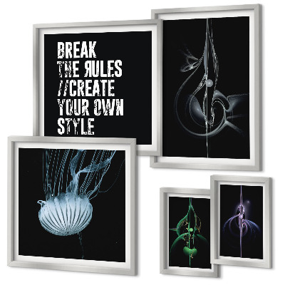 Wanddecoratie compositie Abstracte creatieve motieven