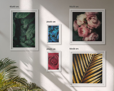 Moderne schilderijen set Plantaardige bloemmotieven