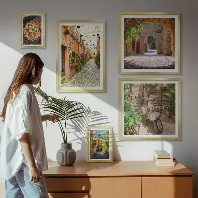 Gallery wall Charmante straatjes vol Italiaanse gerechten