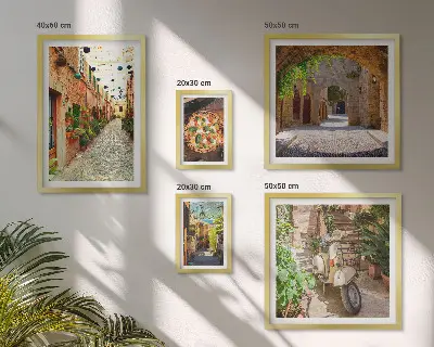 Gallery wall Charmante straatjes vol Italiaanse gerechten