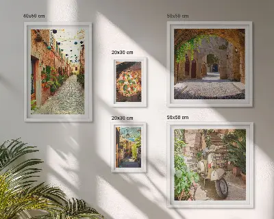 Gallery wall Charmante straatjes vol Italiaanse gerechten