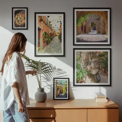 Gallery wall Charmante straatjes vol Italiaanse gerechten